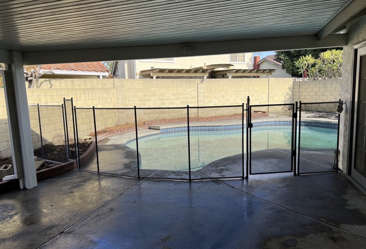 Pool Safety Net Installation project 2