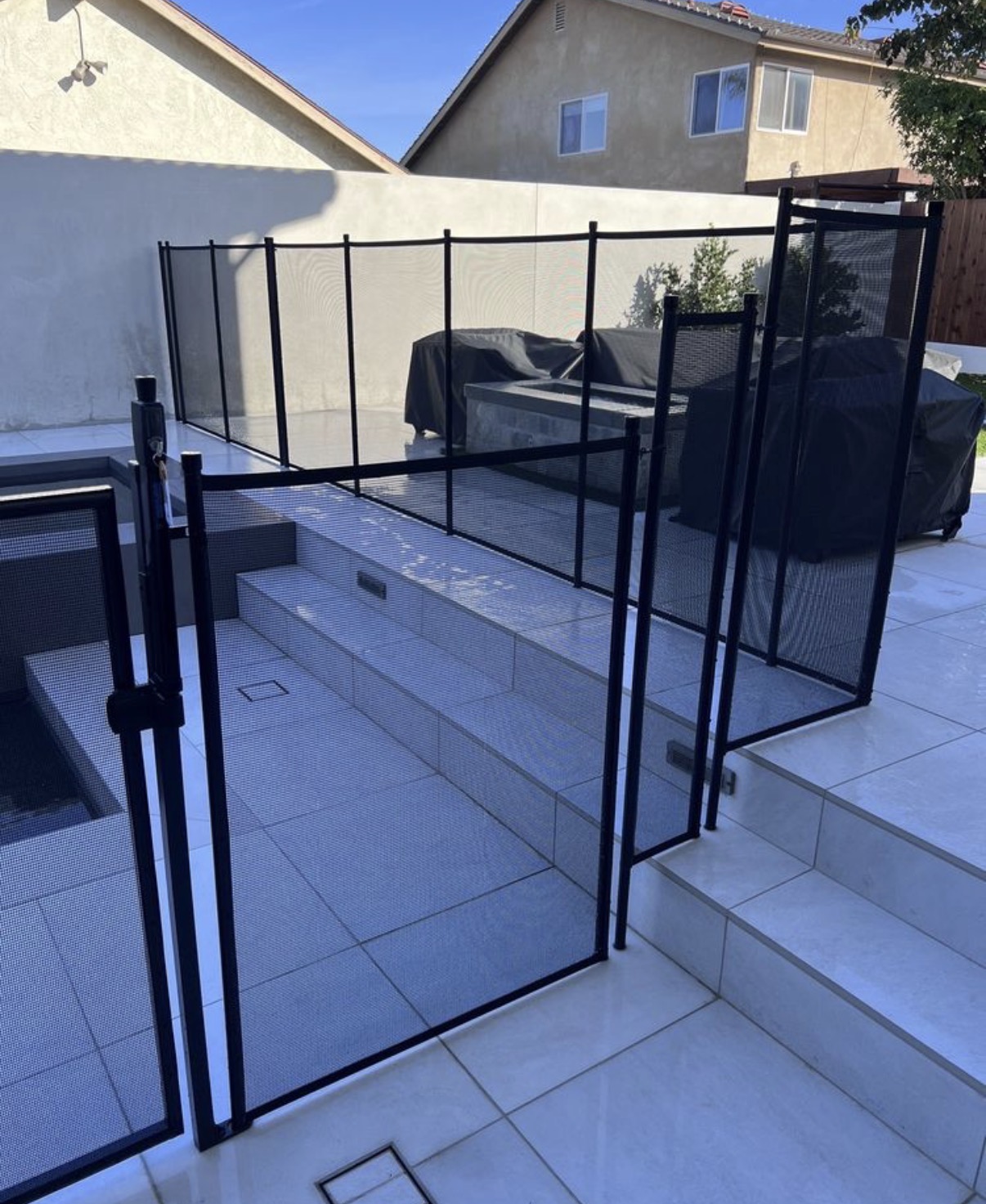 Pool Safety Net Installation project 3