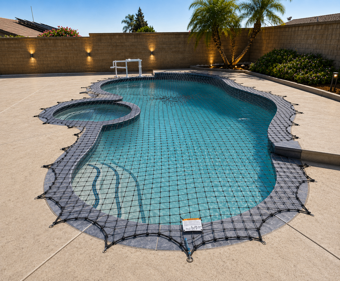 Pool Safety Net Installation